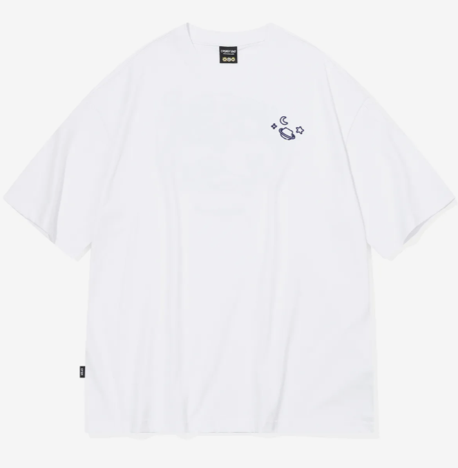 CPGN STUDIO /[CPGN x Kakao Friends] Universe Spring Embroldery short T-shirt / white / JUL25