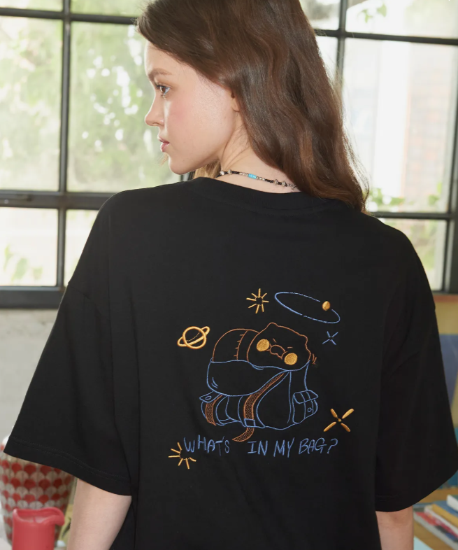 CPGN STUDIO /  [CPGN x Kakao Friends] short T-shirt / black / JUL25