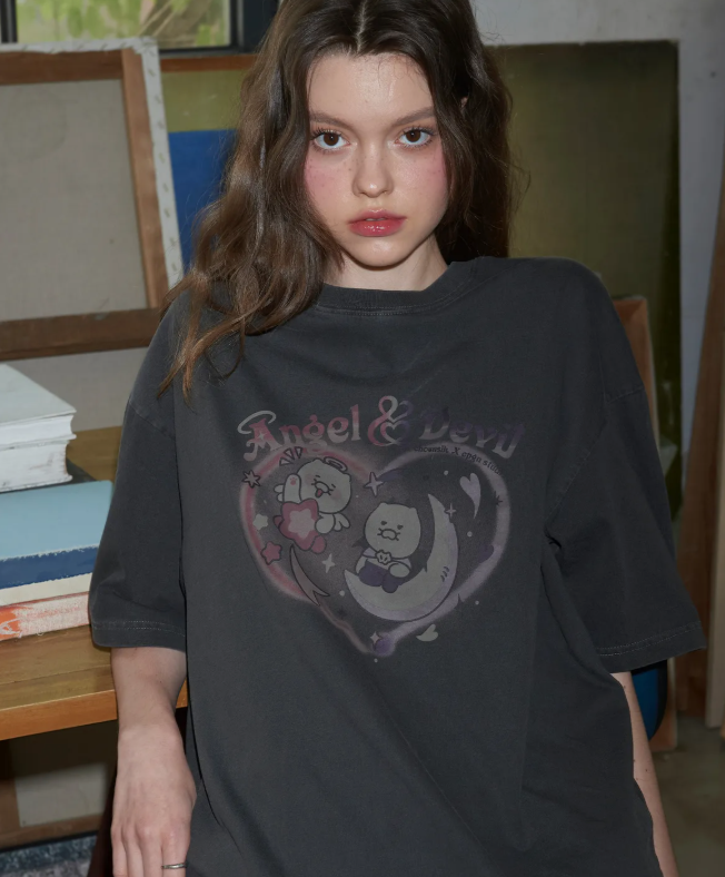 CPGN STUDIO / [CPGN x Kakao Friends] short T-shirt / black / JUL25