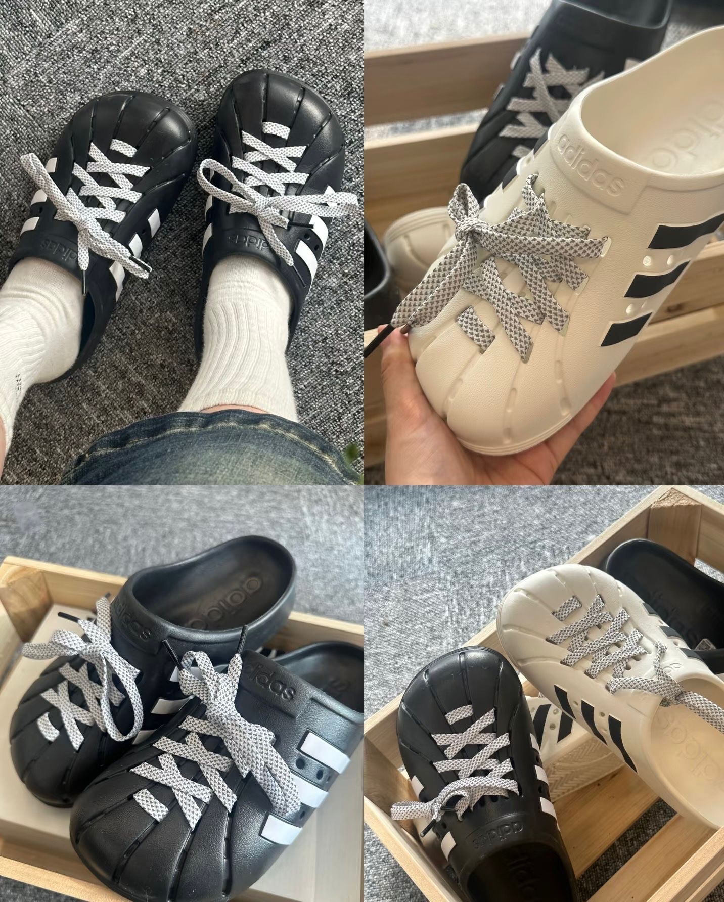 【預購】Adidas Unisex Adult G070921 男女同款包頭洞洞鞋