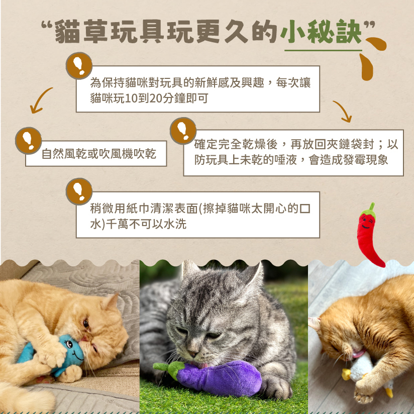 Aumüller 奧咪樂｜德國貓草玩具 貓草包 (毛毛雪貂 快樂搖擺鵝 粉紅小海星)