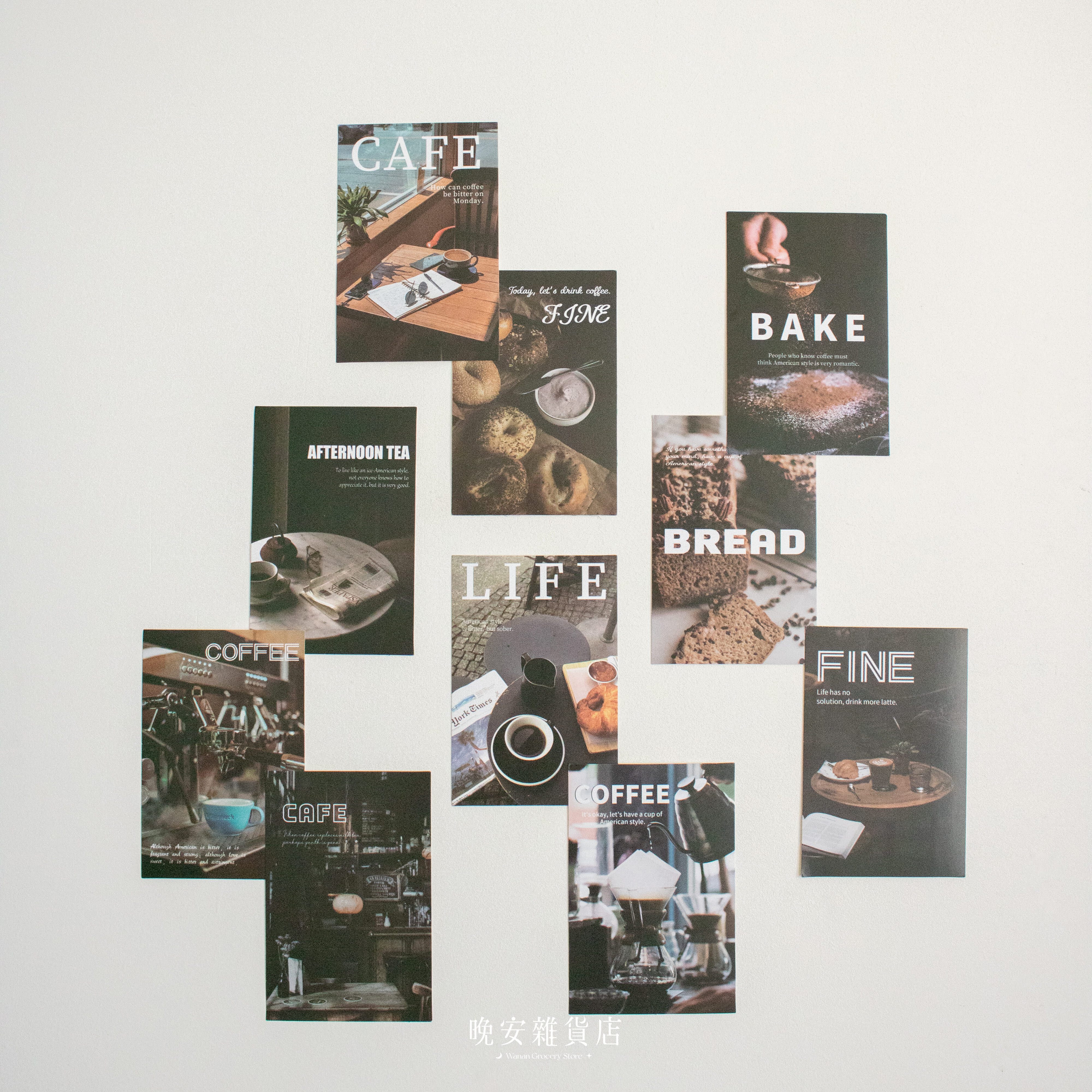 【歐洲集散策】法式小館時光小卡(10入) 裝飾小卡