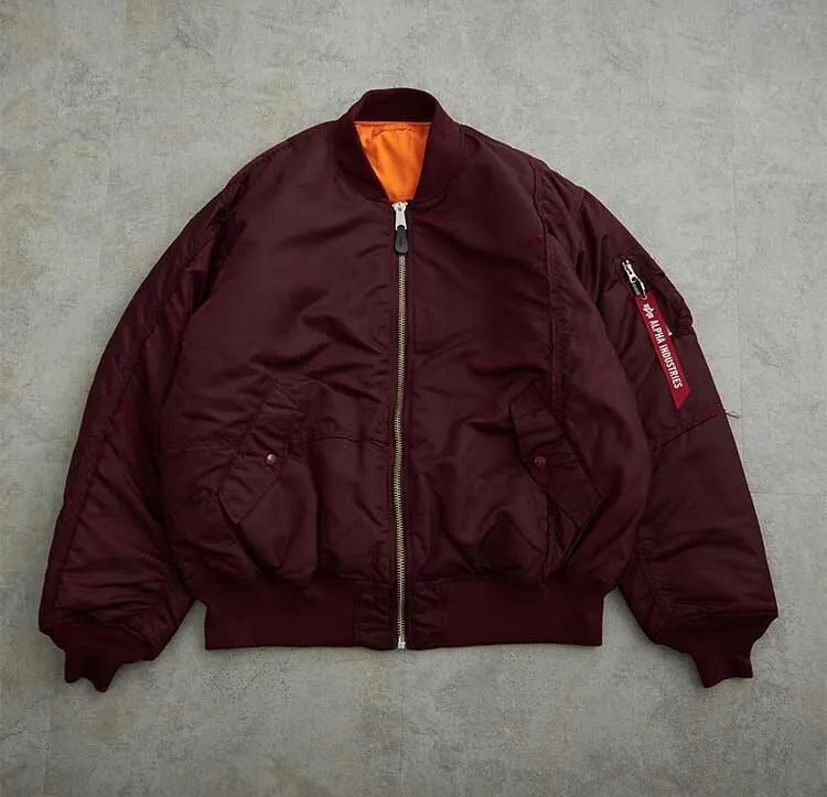 RE-STOCK: MASTERMIND WORLD x ALPHA INDUSTRIES MA-1 JACKET - BURGUNDY PRE ORDER ITEM (預訂中)