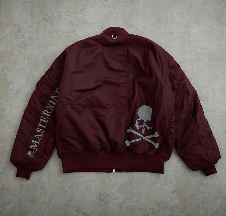RE-STOCK: MASTERMIND WORLD x ALPHA INDUSTRIES MA-1 JACKET - BURGUNDY PRE ORDER ITEM (預訂中)