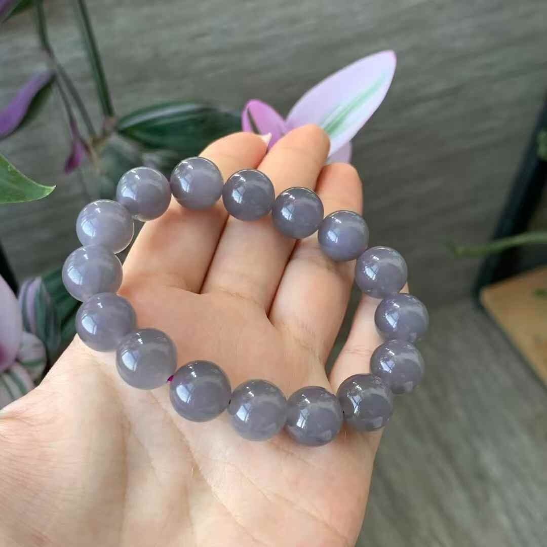 76777 和田玉紫羅蘭手串