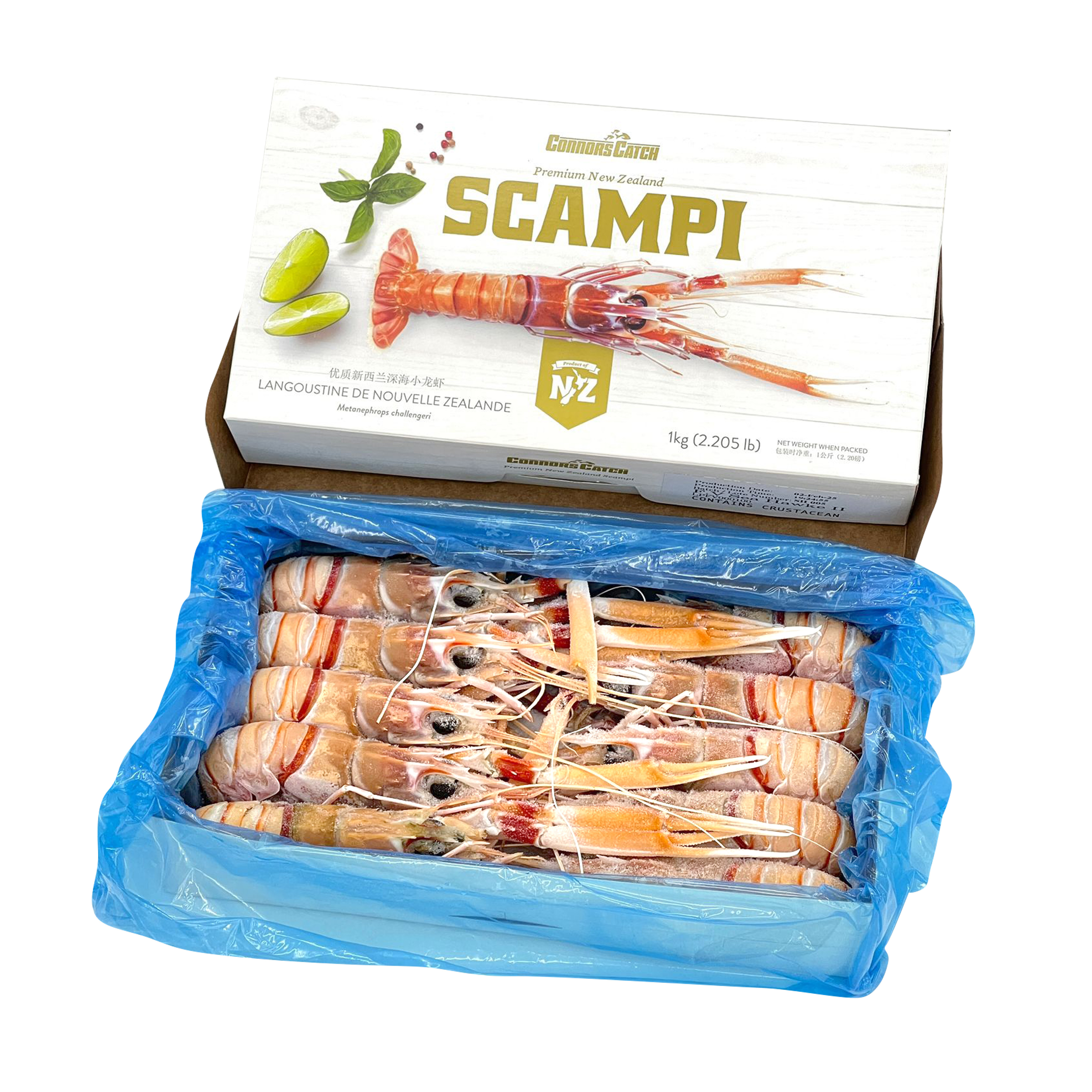 紐西蘭刺身級深海小龍蝦(螫蝦) (G1)9-11隻(1kg)