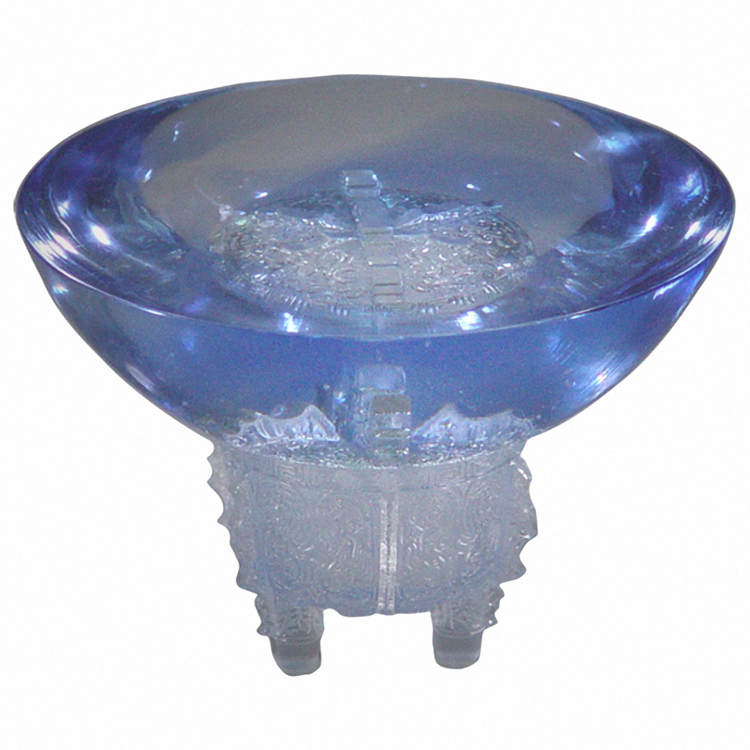 鹿港窯禮品館 居家開運琉璃擺飾   鼎天立地