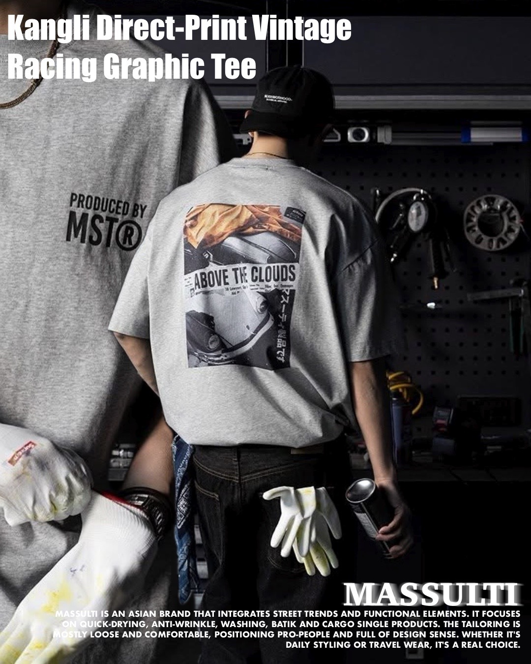 #預購 MASSULTI 25SS 涼感Sorona 康麗直噴 復古賽車印花 短踢 三色