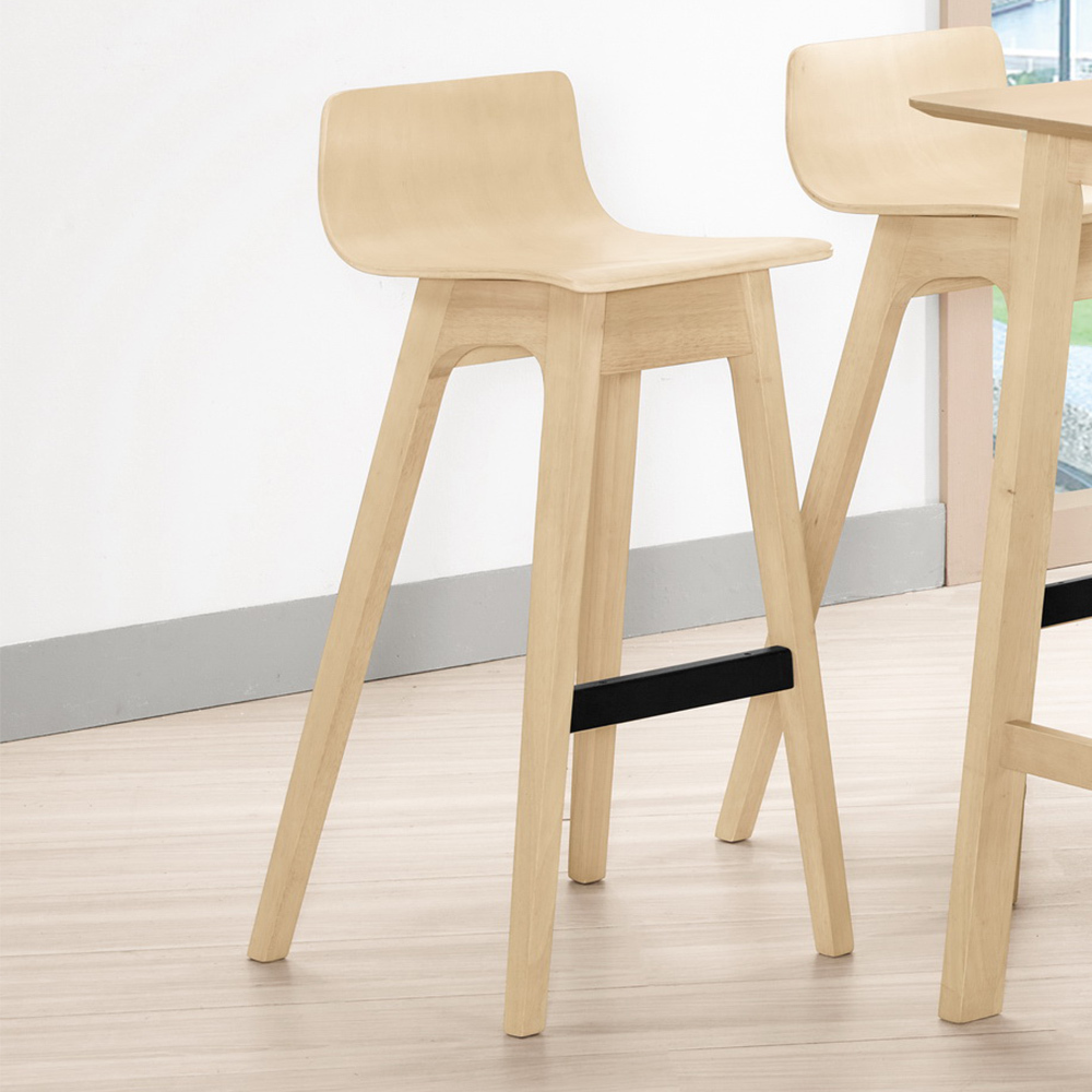 華德實木吧台椅/高腳椅/單椅-洗白色