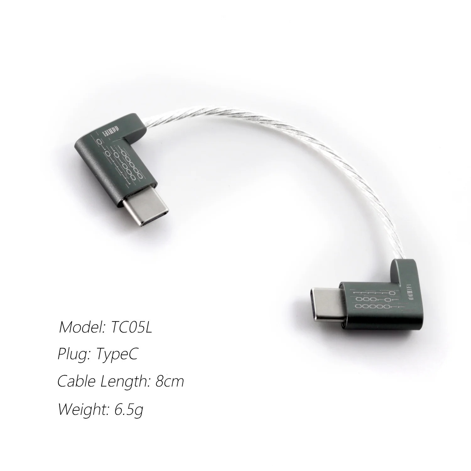 ddHiFi TC05L TypeC to TypeC Data Cable (L-Shaped)
