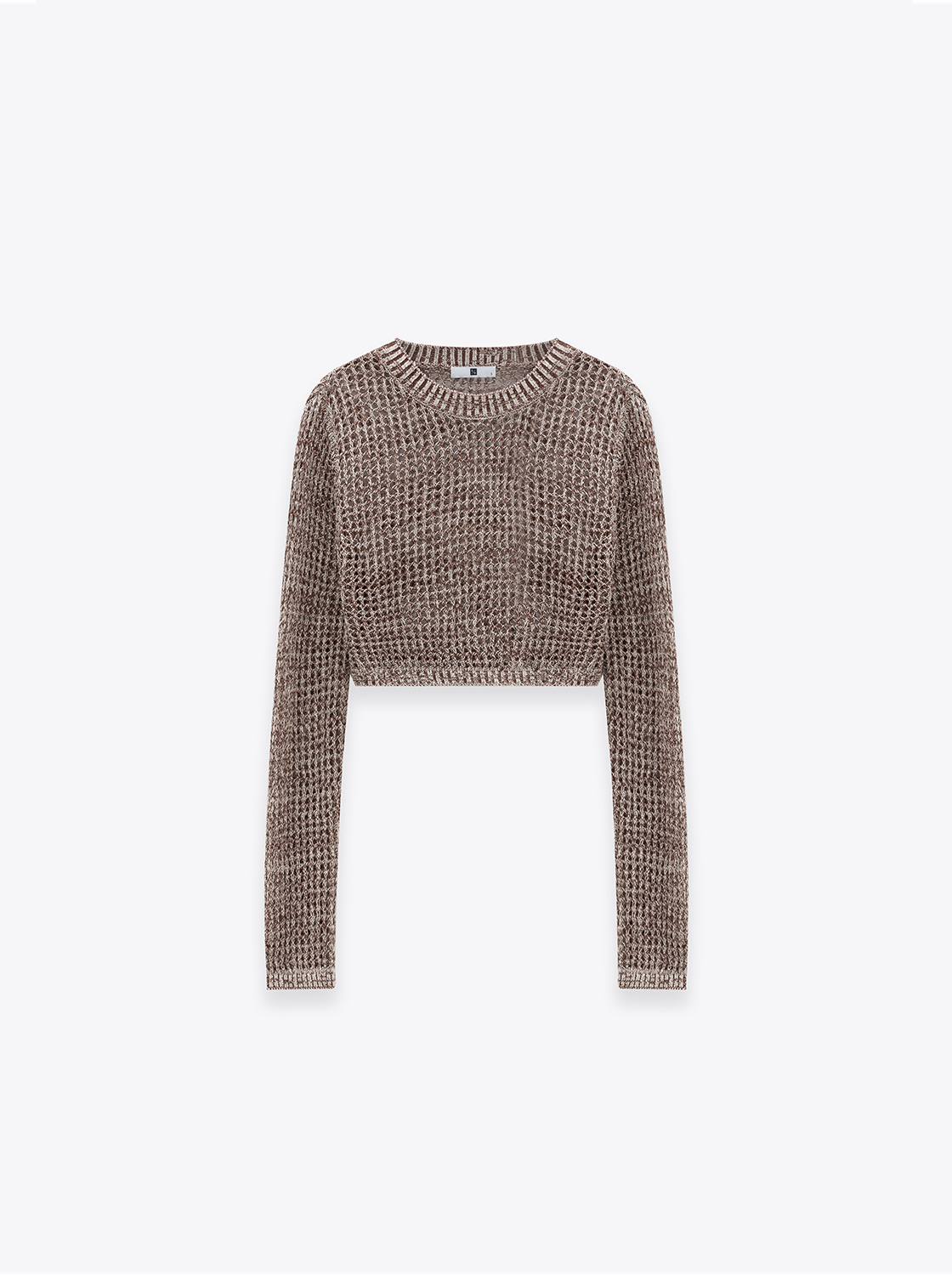 寬鬆短版毛織上衣