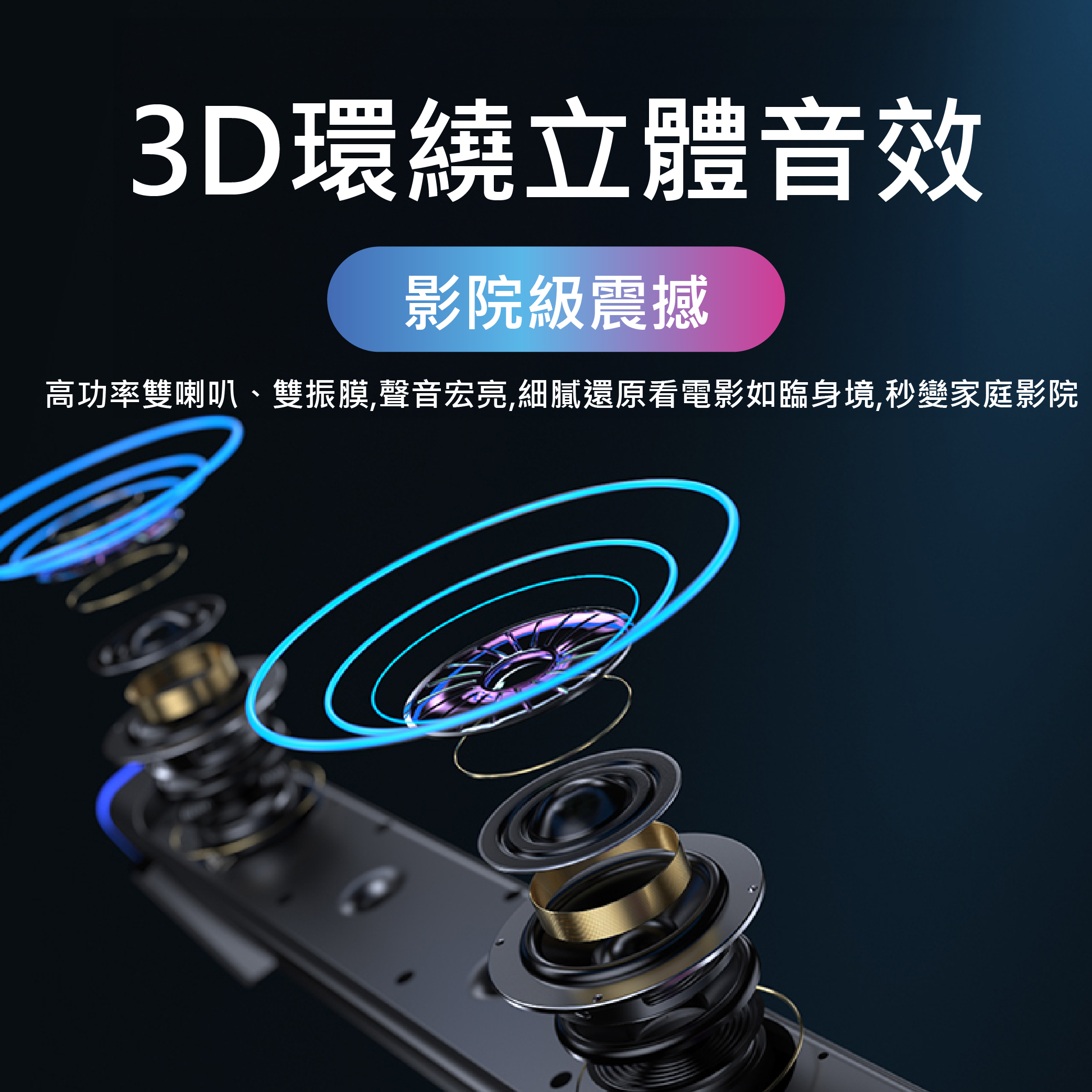 V8 RGB燈效 藍牙無線/有線音箱 桌上型電腦 360度立體聲 Soundbar
