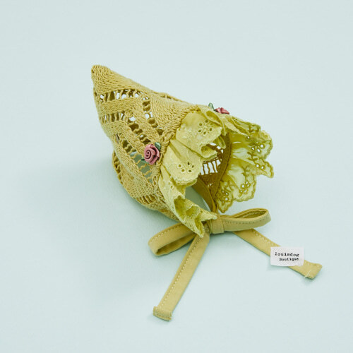 Louisdog Soleil 花園鉤針蕾絲帽