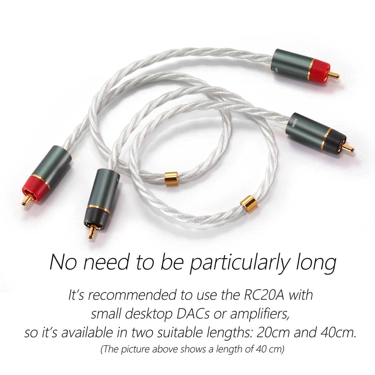ddHiFi RC20A RCA Signal Cable for Connecting Desktop Devices