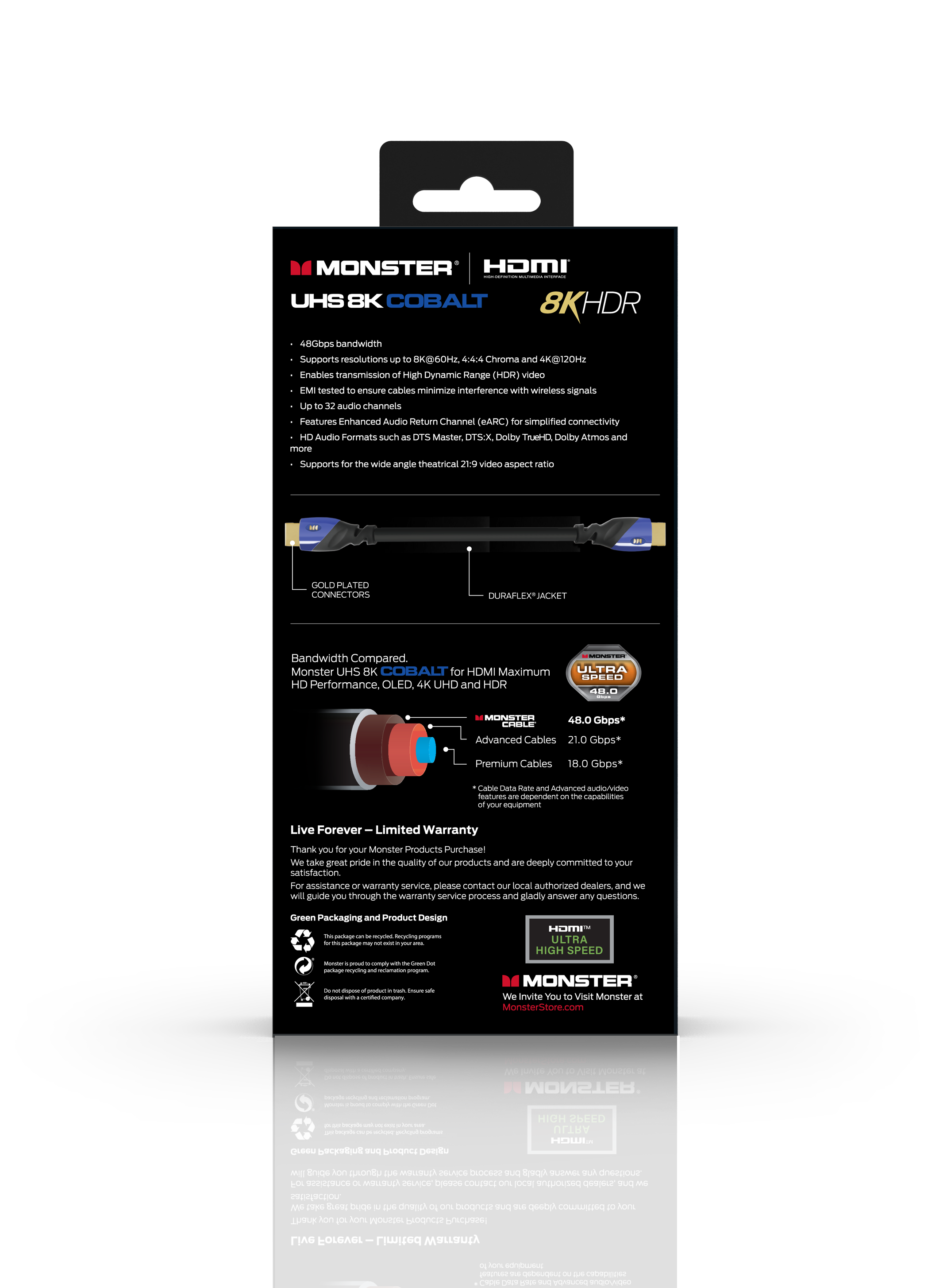 美國 MONSTER COBALT HDMI 傳輸線