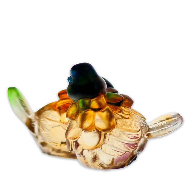 鹿港窯禮品館│居家開運 琉璃珍藏-鴛鴦 擺飾 文鎮