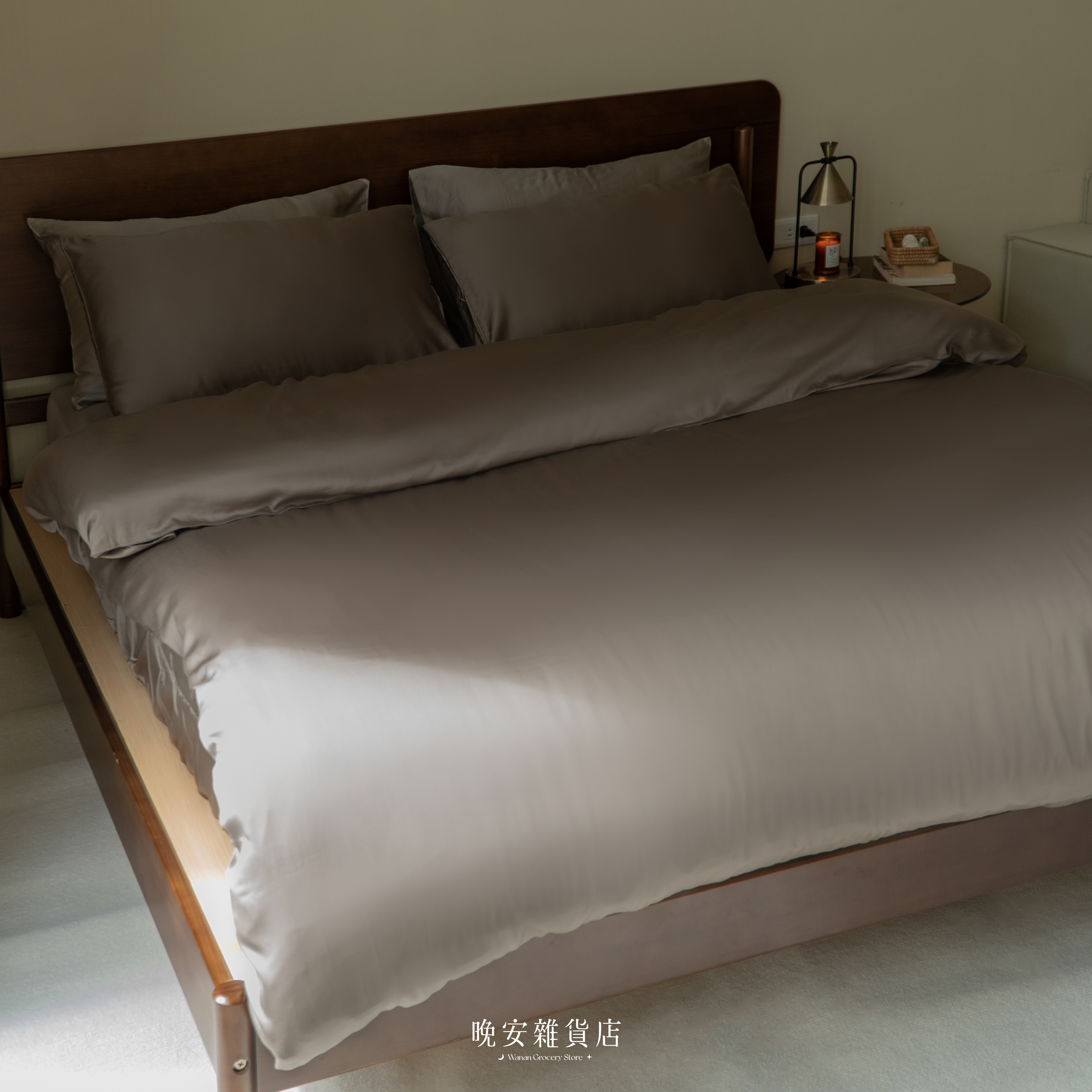 【100%TENCEL天絲™香谷棕】60支天絲兩用被床包組SET(僅宅配)