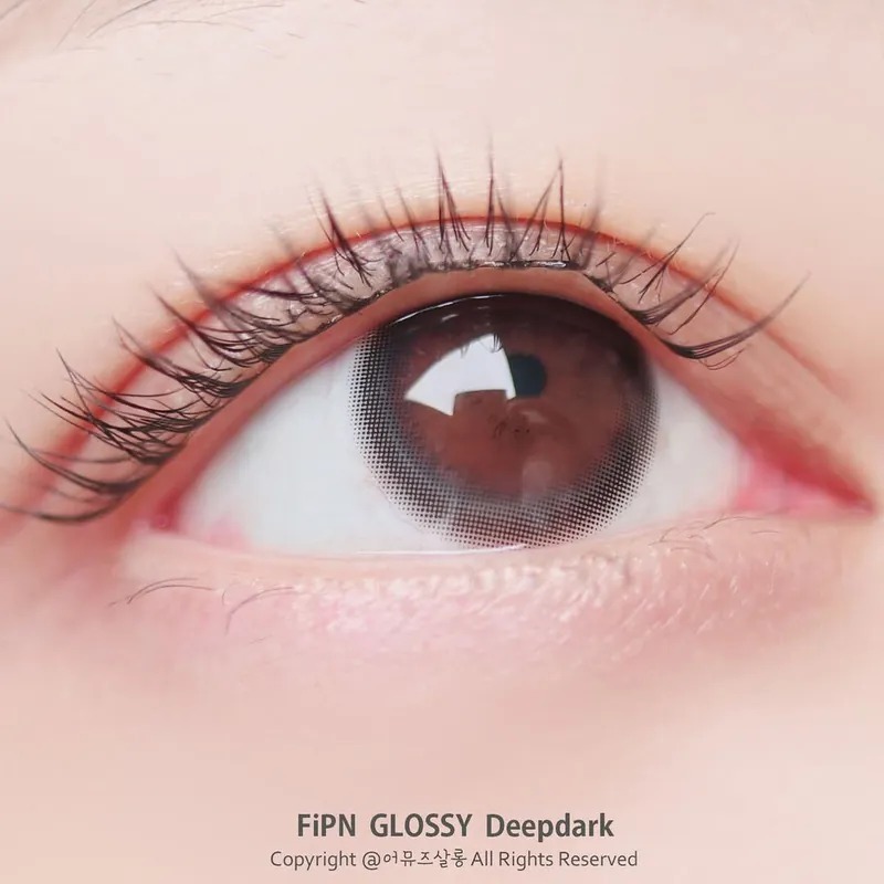 FiPN Glossy 1 Month Deepdark｜月拋彩妝隱形眼鏡｜每盒2片