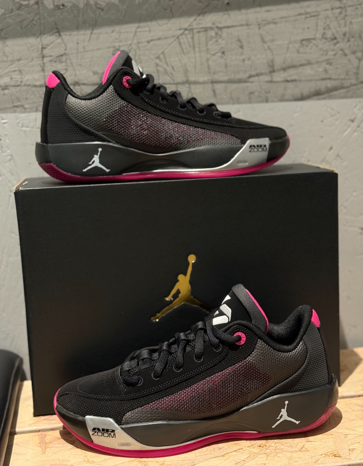 男鞋 NIKE JORDAN LUKA .77 PF 黑桃粉 緩震 氣墊 運動 籃球鞋【HF0819-006】