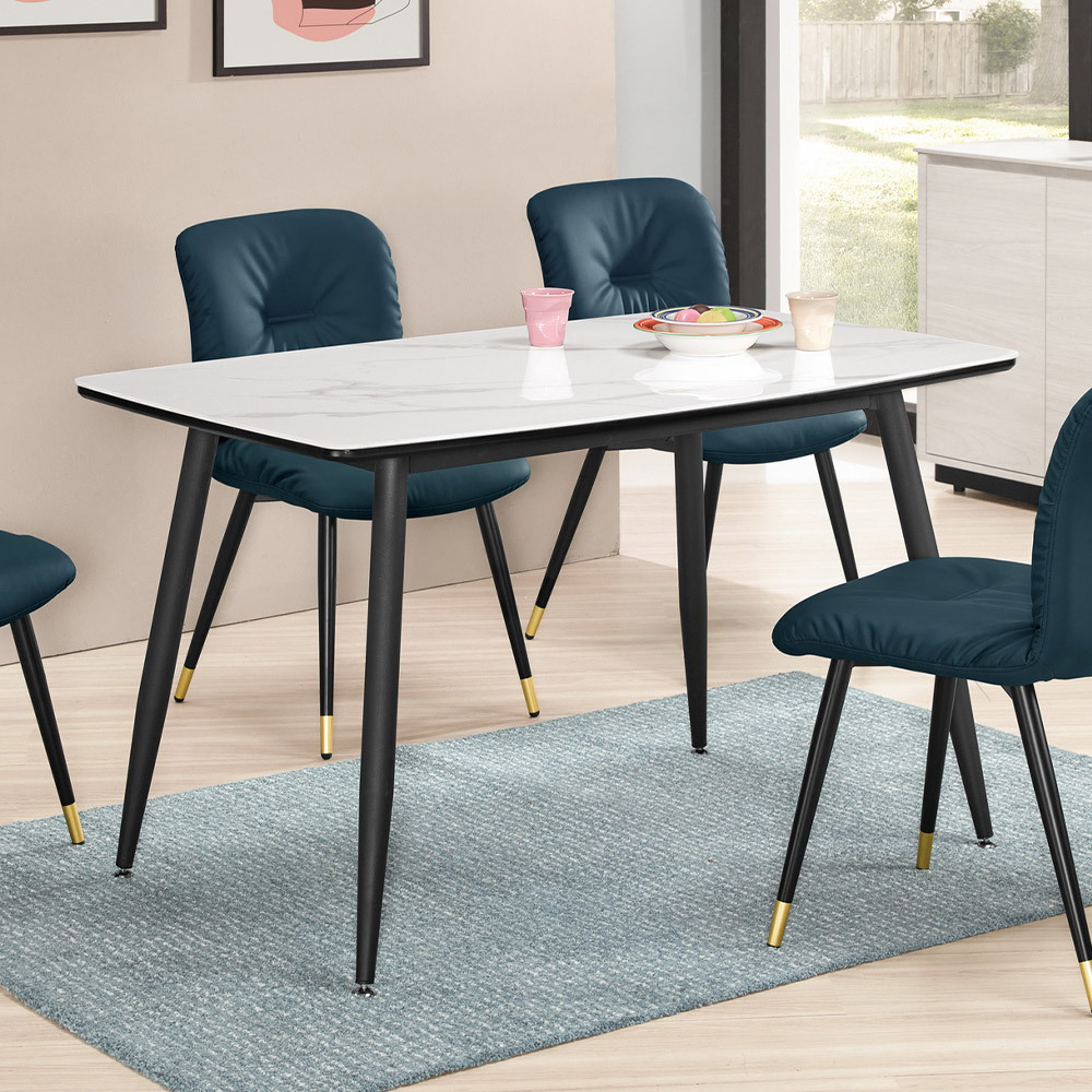 霍姆4.3尺工業風岩板餐桌