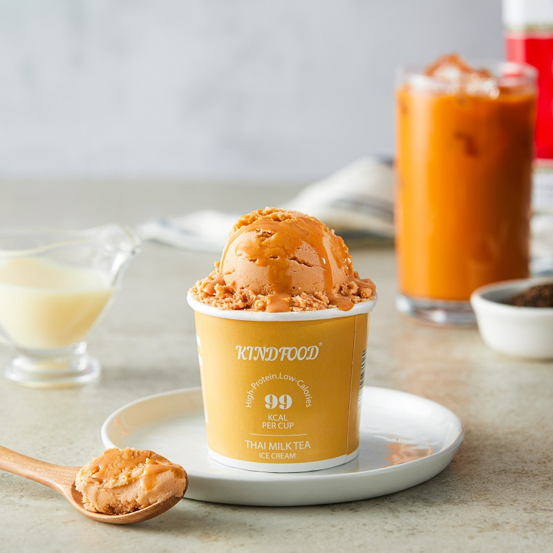 Kindfood 輕盈蛋白皇家泰奶雪糕冰淇淋 80g  (急凍 -18°C)