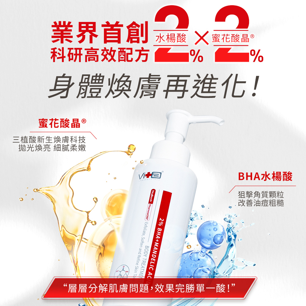 薇佳｜2%水楊酸蜜花酸晶身體乳
