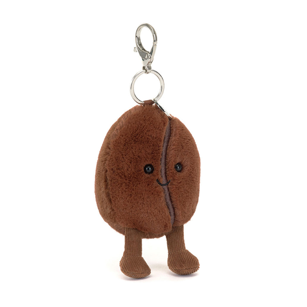 Jellycat  Amuseables Coffee Bean Bag Charm 趣味咖啡豆 吊飾/鑰匙圈