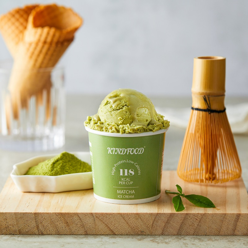 Kindfood 輕盈蛋白靜岡抹茶冰淇淋80g  (急凍 -18°C)