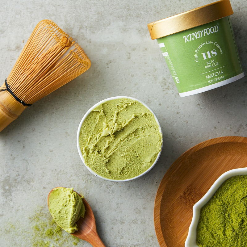 Kindfood 輕盈蛋白靜岡抹茶冰淇淋80g  (急凍 -18°C)