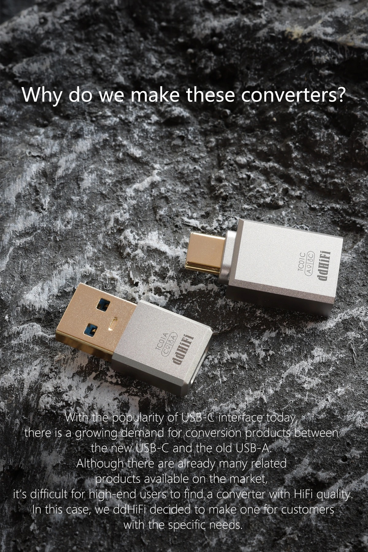 ddHiFi TC01A / TC01C USB-A / USB-C Converter