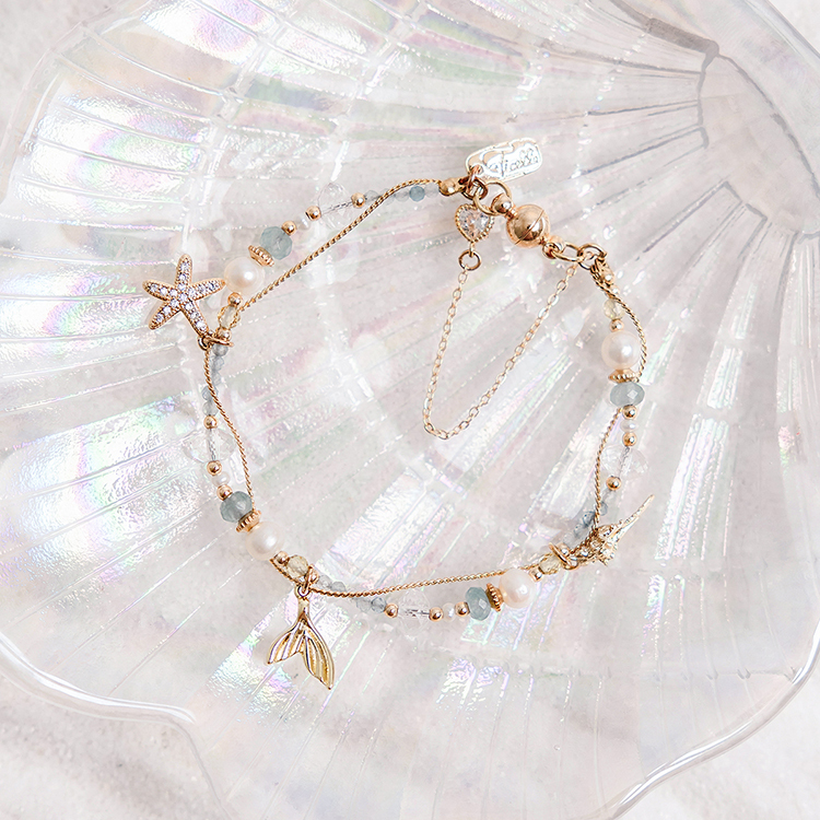 夕陽下的心動旋律 – 海藍寶 – 手鍊