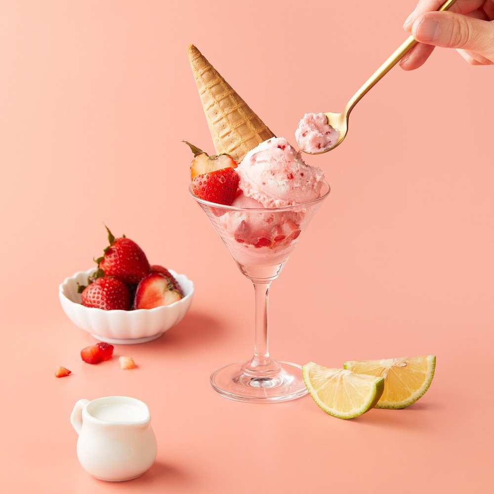 Kindfood 輕盈蛋白草莓鮮果冰淇淋80g (急凍 -18°C)