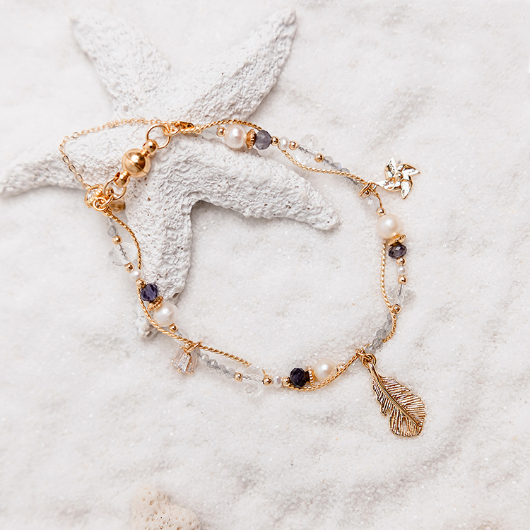 夕陽下的心動旋律 – 拉長石 – 手鍊