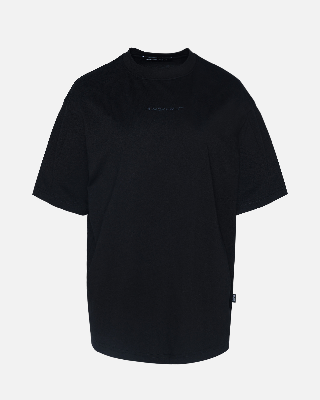 RHI Whisper Stitch Oversized Tshirt-Black
