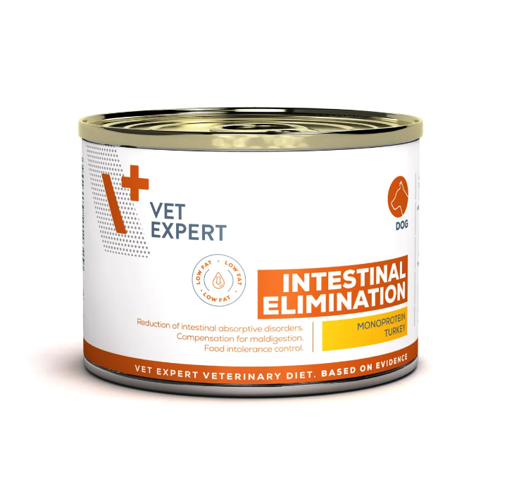 Vet Expert V+ Intestinal Elimination Low Fat (Turkey) Dog Can Food  (6 cans x 7 tray)