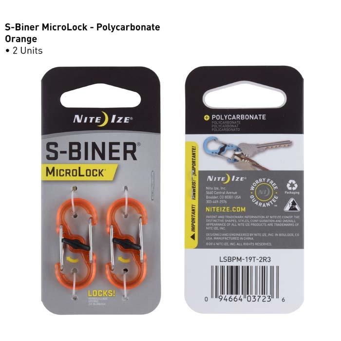 Nite Ize 半號透明塑膠8字扣