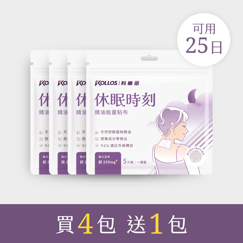 休眠時刻精油能量貼布4包組（20日再送5日）
