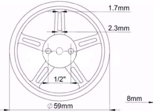 TT馬達5908輪胎輪子 機器人智慧小車 360度9g舵機SG90 相容樂高 5908-25T
