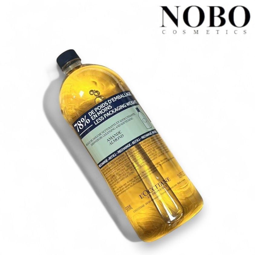 L'Occitane 歐舒丹 甜扁桃杏仁沐浴油補充裝500ml（平行進口）