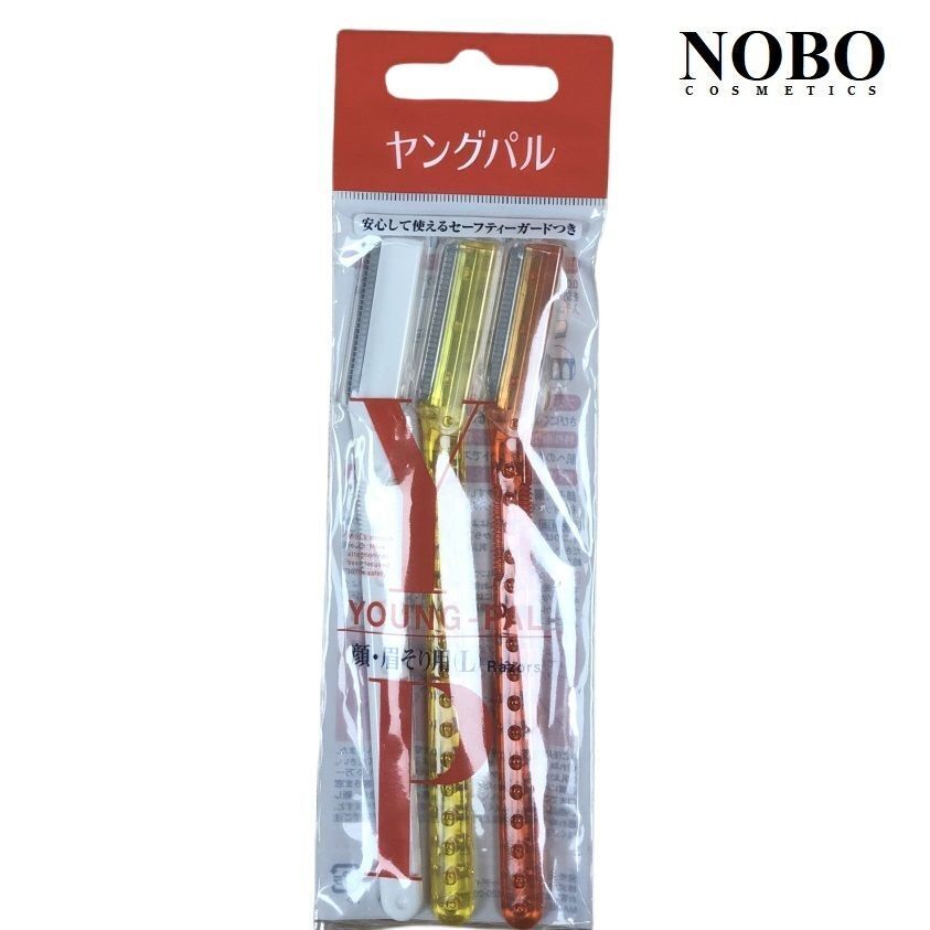 資生堂 - Young-pal 面或眉毛L型剃毛刀 3支庄 (平行進口)