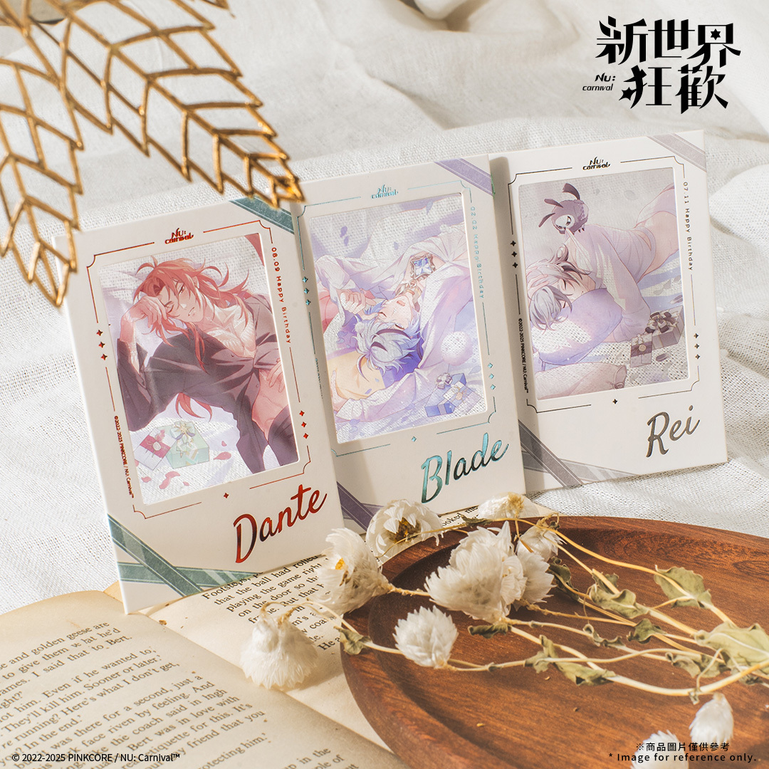 誕生日のひとときシリーズ - 箔押し加工チェキ風カード