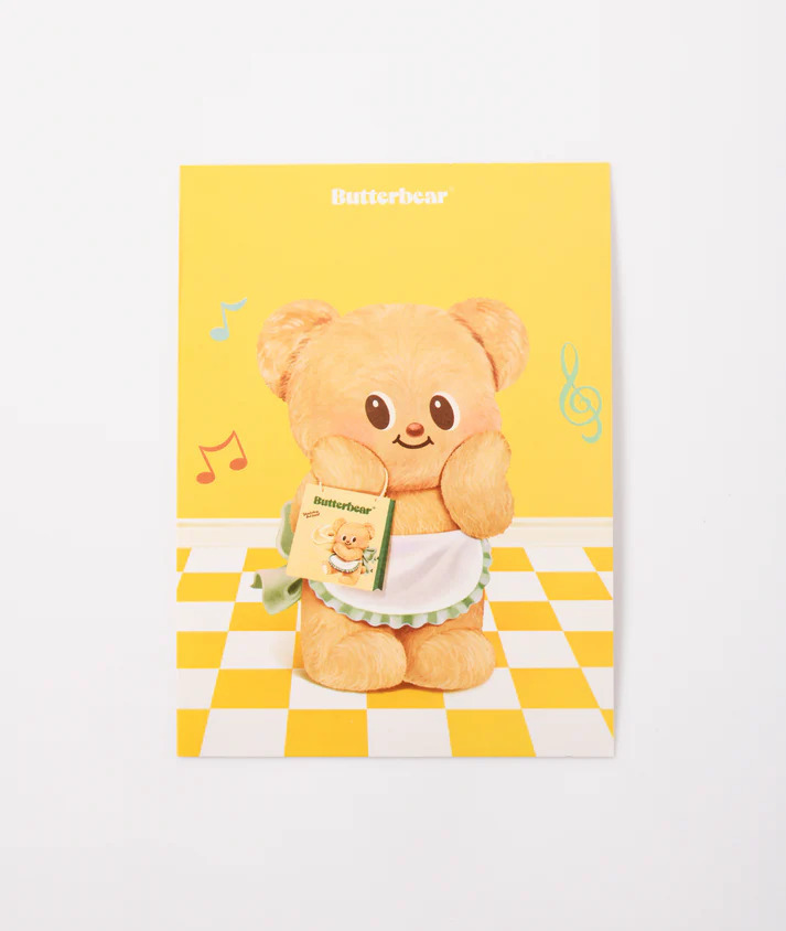 泰國人氣 BUTTERBEAR - Butterfly Bear Postcard明信片