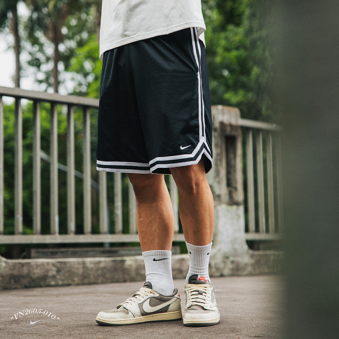 NIKE DNA Basketball Shorts 男款 黑白 速乾 透氣 短褲 籃球 運動 球褲 運動褲【FN2605-010】