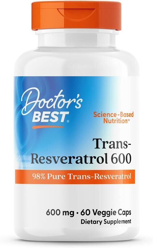 [預購] 反式白藜蘆醇600mg 60粒 Doctor's Best Trans-Resveratrol