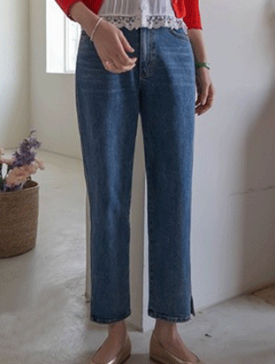 春夏新款/側開叉直筒貼腿褲 MANIFEST正韓🇰🇷