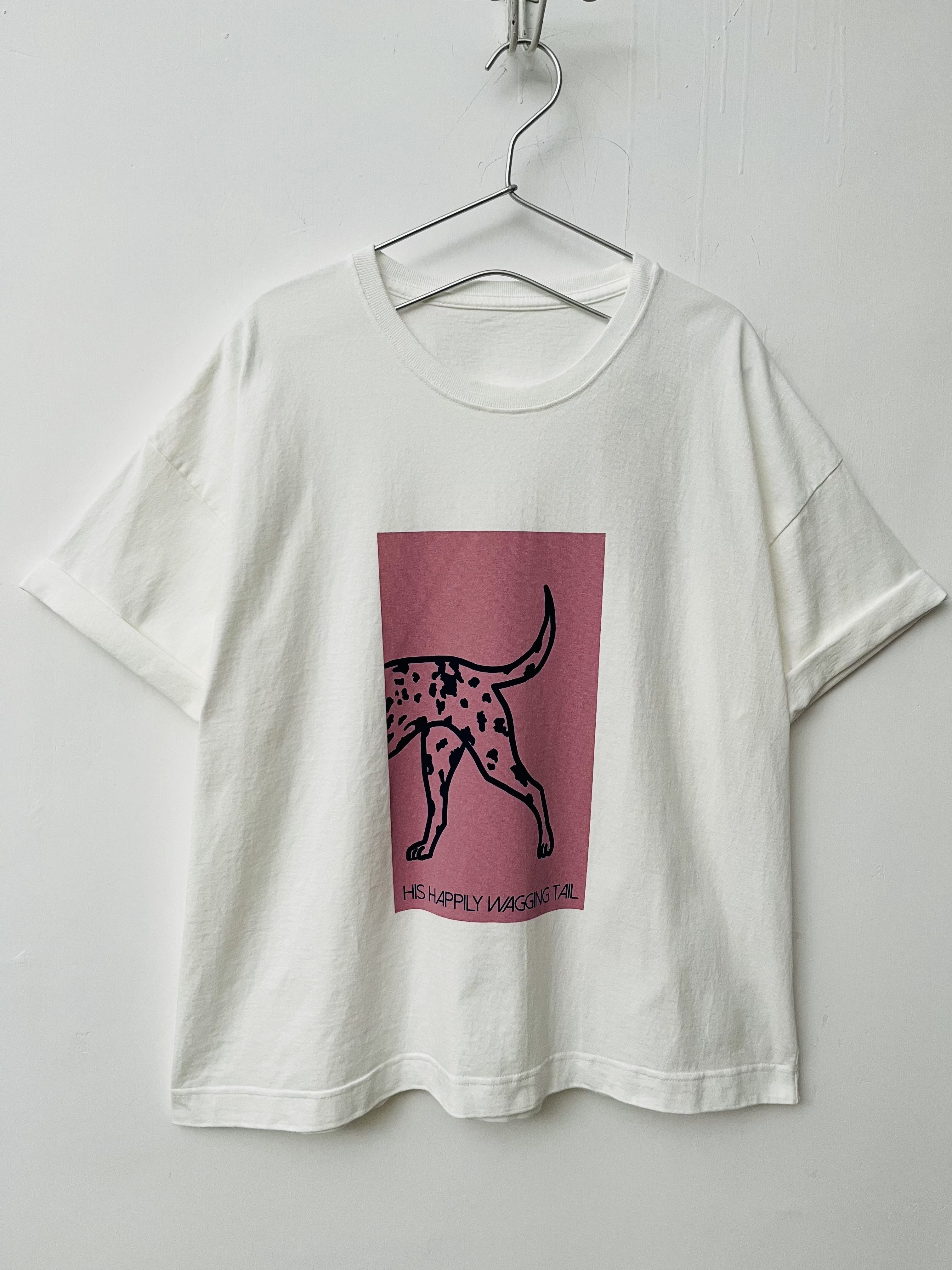 日本製白色圓領tee