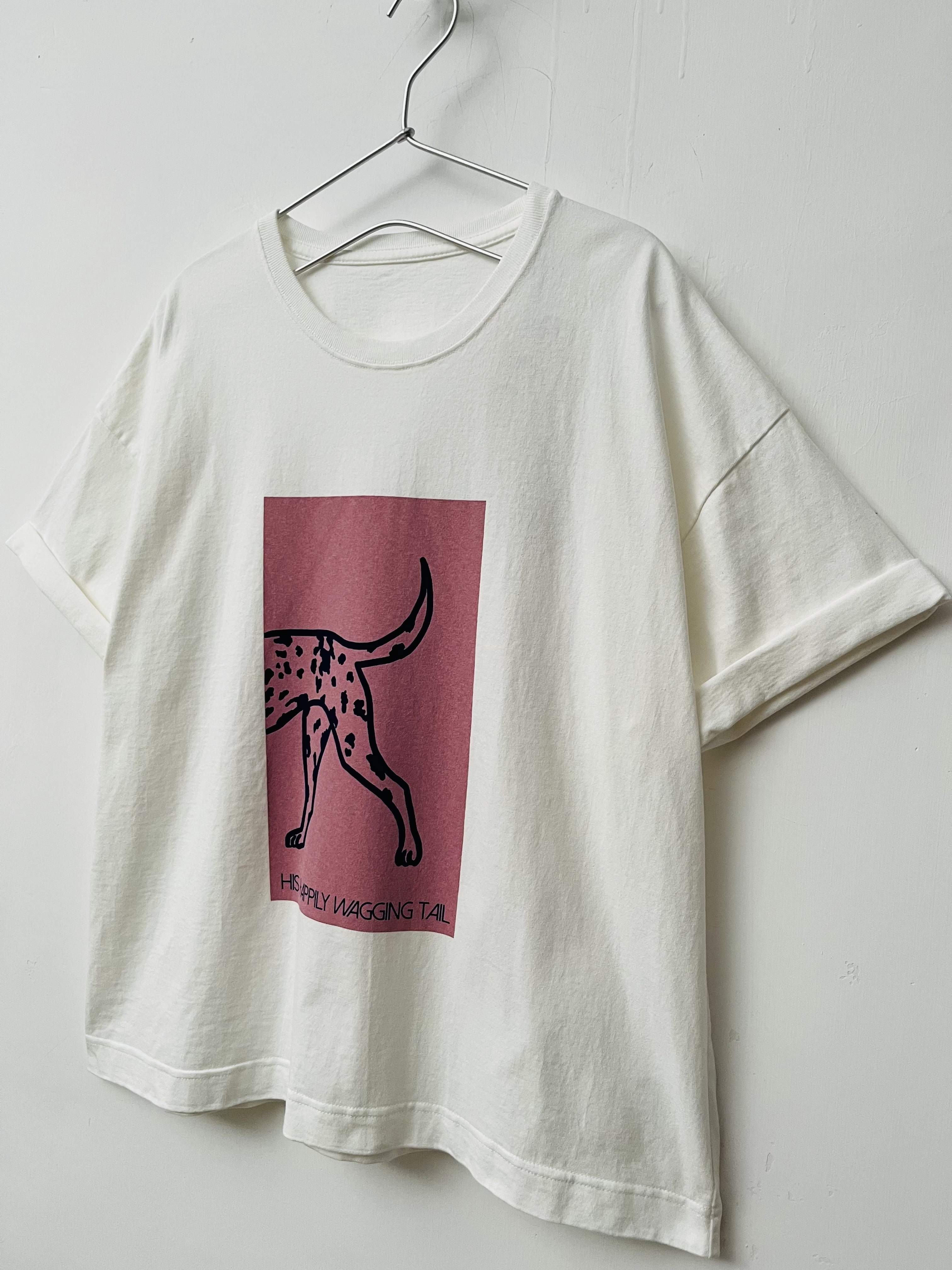 日本製白色圓領tee