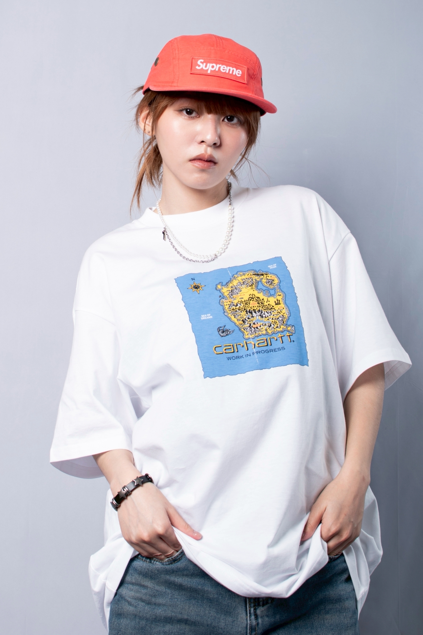 ☆ETW☆【EASY TO WEAR】CARHARTT WIP S/S Old World T-Shirt  世界 地圖 卡哈 短T