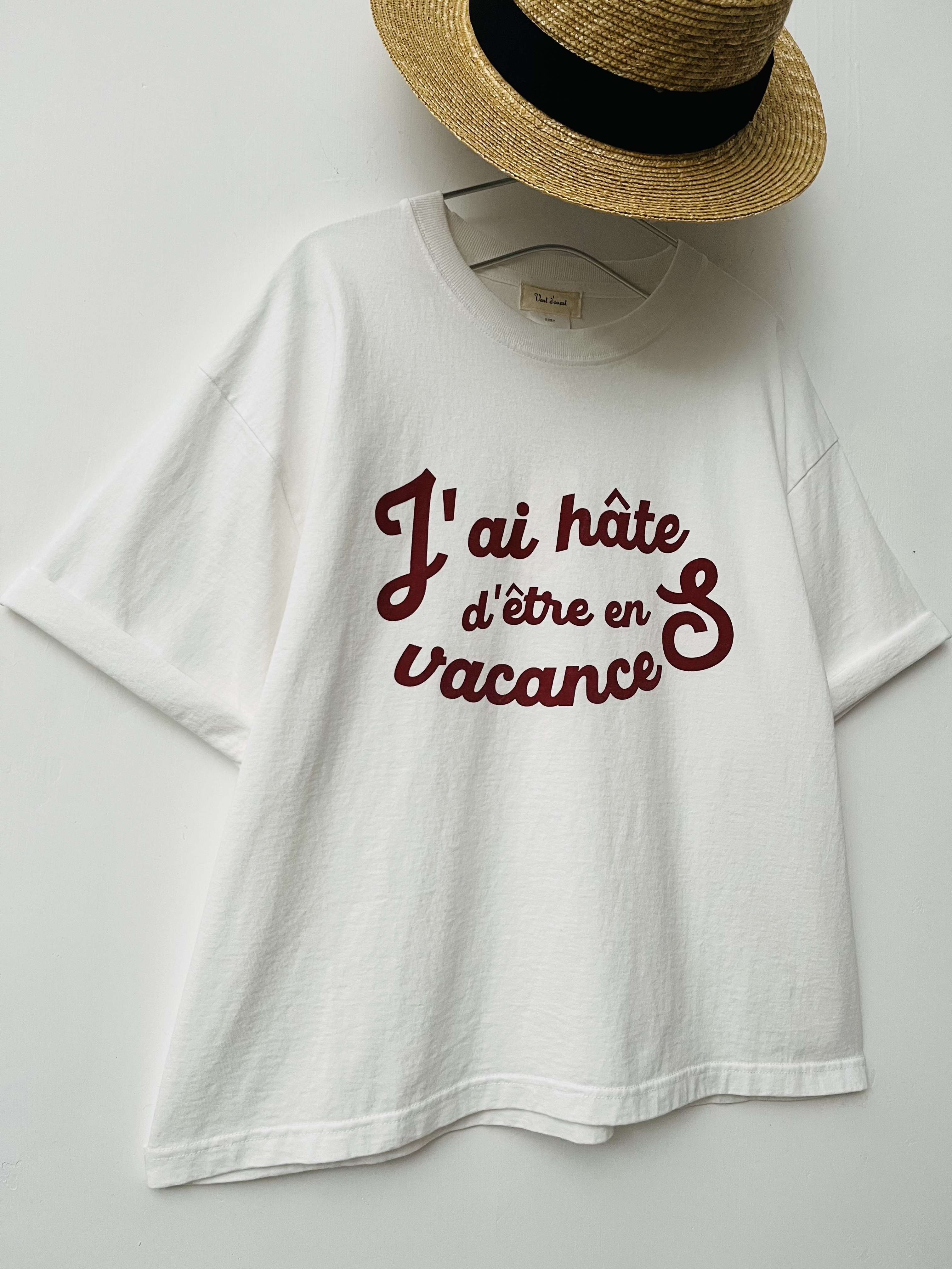 日本製白色圓領tee