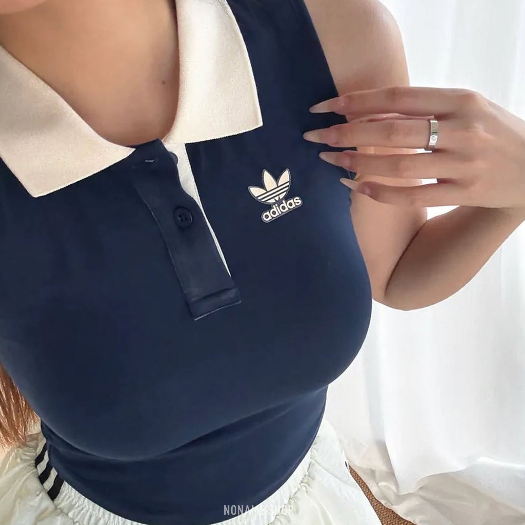 ADIDAS ORIGINALS SS25 三葉草 胸墊 POLO 背心 三色 (女款)